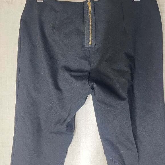 J. Crew black riding pants back exposed zipper, size 8 - Picture 8 of 15